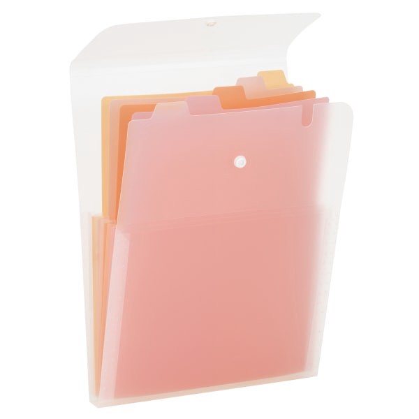 slide 2 of 2, Office Depot Brand Expanding File, 5'' Expansion, Letter Size, Pink, 1 ct