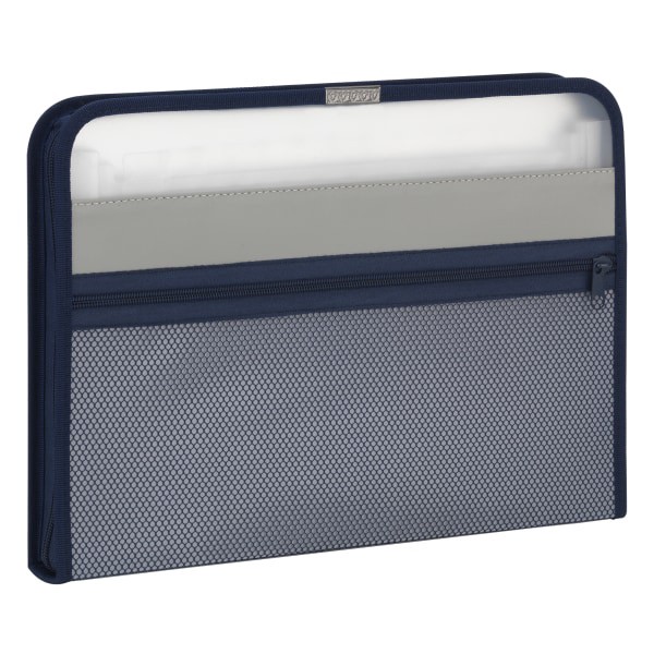 slide 2 of 4, Office Depot Brand 13-Pocket Expanding File, 15'' Expansion, Letter Size, Blue, 1 ct