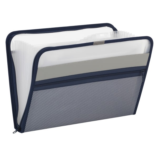 slide 3 of 4, Office Depot Brand 13-Pocket Expanding File, 15'' Expansion, Letter Size, Blue, 1 ct