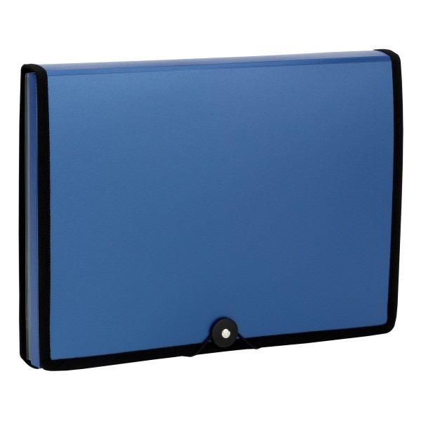 slide 2 of 3, Office Depot Brand 7-Pocket Poly Expanding File, 6'' Expansion, Letter Size, Dark Blue, 1 ct