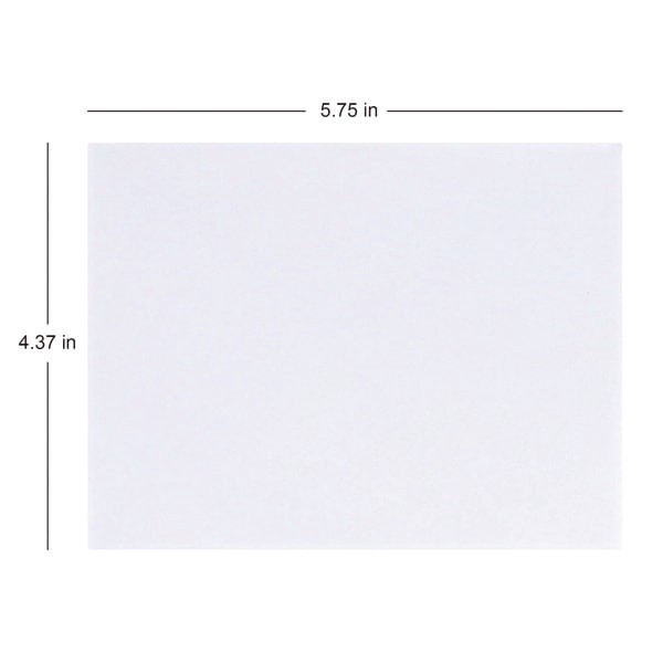 slide 2 of 5, Office Depot Brand Invitation Envelopes, A2, White, 100 ct; 4 3/8 in x 5 3/4 in