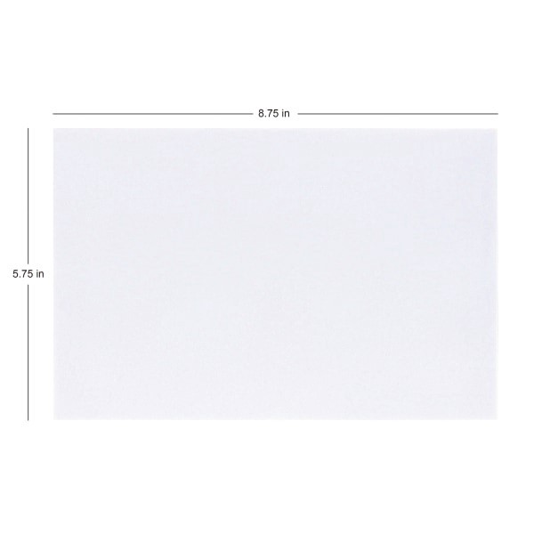 slide 5 of 5, Office Depot Brand Invitation Envelopes, A9, Clean Seal, White, 100 ct; 5 3/4 in x 8 3/4 in