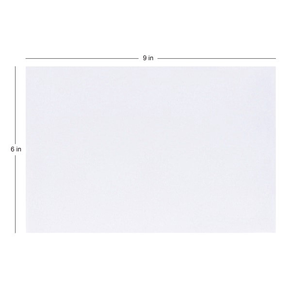 slide 5 of 5, Office Depot Brand Booklet Envelopes, White, 100 ct; 6 in x 9 in