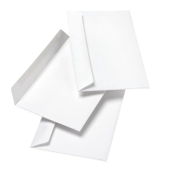 slide 4 of 5, Office Depot Brand Booklet Envelopes, White, 100 ct; 6 in x 9 in