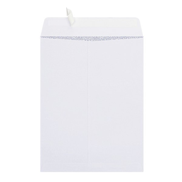slide 2 of 4, Office Depot Brand Clean Seal Catalog Envelopes, 9'' X 12'', White With Security Tint, Pack Of 100, 100 ct