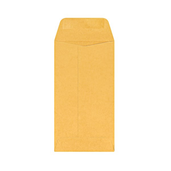 slide 4 of 4, Office Depot Brand Coin Envelopes, #7 Brown Kraft, 500 ct; 3 1/2 in x 6 1/2 in