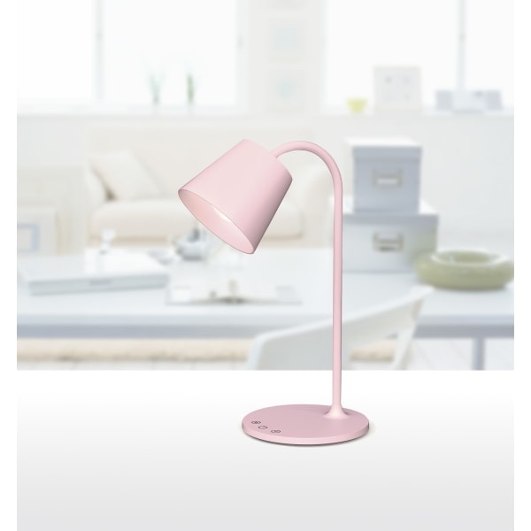 slide 3 of 3, Realspace Kessly Led Desk Lamp With Usb Port, 15-3/4''H, Pink, 1 ct