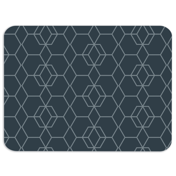 slide 2 of 3, Realspace Fashion Chair Mat, 35'' X 40'', Hexagon, 1 ct