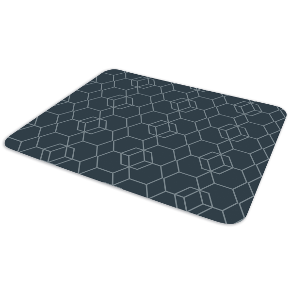Realspace Fashion Chair Mat, 35" X 40", Hexagon 1 ct Shipt