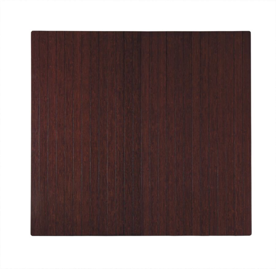 slide 3 of 5, Realspace Bamboo Roll-Up Chair Mat, 48'' X 52'', Dark Cherry, 48 in