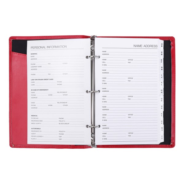 slide 3 of 4, Office Depot Brand Vinyl Ringbound Telephone/Address Book, 6 5/16'' X 9, 1 ct