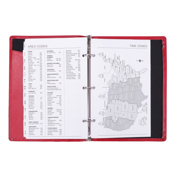 slide 4 of 4, Office Depot Brand Vinyl Ringbound Telephone/Address Book, 6 5/16'' X 9, 1 ct