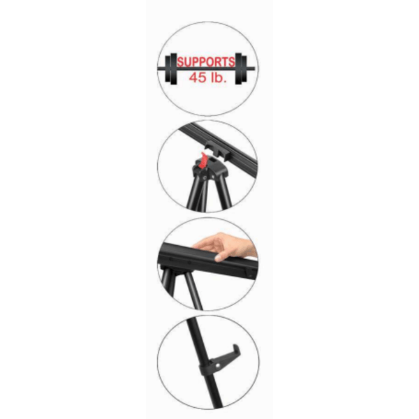 slide 2 of 2, Office Depot Brand Heavy Duty Presentation Easel, Black, 1 ct