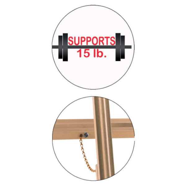 slide 2 of 2, Office Depot Brand Wood Display Easel, 1 ct