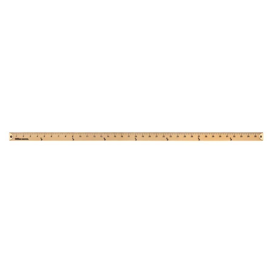 slide 2 of 2, Office Depot Brand Wooden Yardstick, 36'', Natural, 1 ct