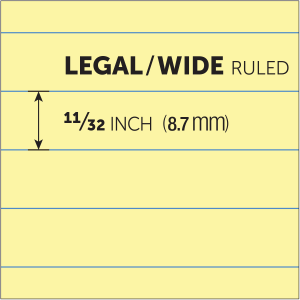 slide 6 of 6, Office Depot Professional Legal Pad, Legal Ruled Canary, 8 pk; 50 ct; 8 1/2 in x 11 3/4 in