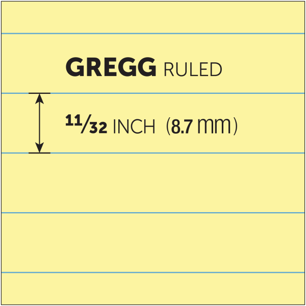 slide 3 of 5, Office Depot Brand Professional Steno Book, Gregg Ruled, Canary, 100 ct; 6 in x 9 in