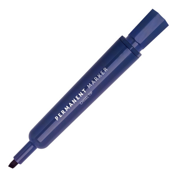 slide 7 of 7, Office Depot Brand Permanent Markers, Chisel Point, 100% Recycled, Assorted Ink Colors, Pack Of 12, 12 ct