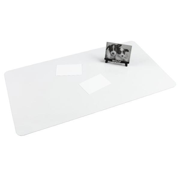 slide 3 of 4, Office Depot Brand Desk Pad with Microban, Clear, 20 in x 36 in