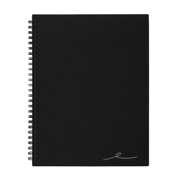 slide 3 of 3, Office Depot Brand Wirebound Notebook, Business, Black, 80 ct; 7 1/4 in x 9 1/2 in