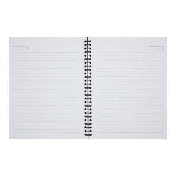 slide 2 of 2, Office Depot Brand Wirebound Notebook, 1 Subject, Narrow Ruled, Black, 80 ct; 7 1/4 in x 9 1/2 in