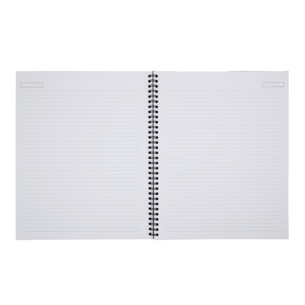 slide 2 of 2, Office Depot Brand Wirebound Notebook, 8 7/8" X 11", 1 Subject, Narrow Ruled, 160 Pages (80 Sheets), Black, 80 ct