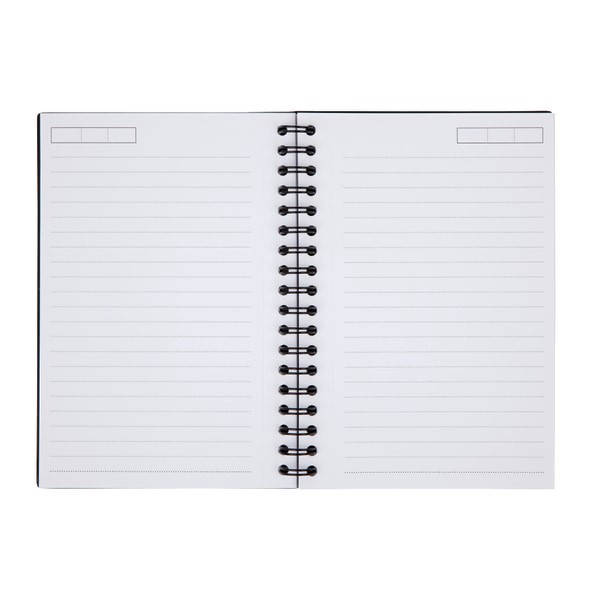 slide 2 of 2, Office Depot Brand Wirebound Notebook, Business, Dotted Ruled, Black, 80 ct; 3 3/8 in x 5 in