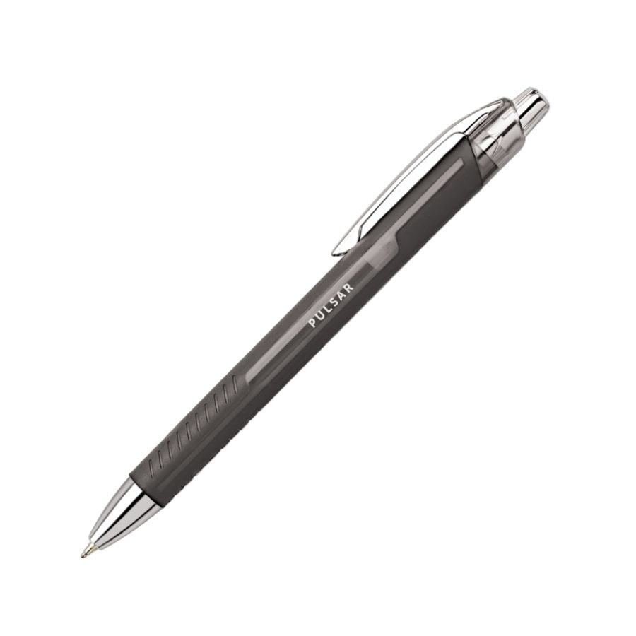 slide 2 of 2, Office Depot Pulsar Advanced Ink Ballpoint Pens, Conical/Medium Point Black Barrels, Black Ink, 12 ct