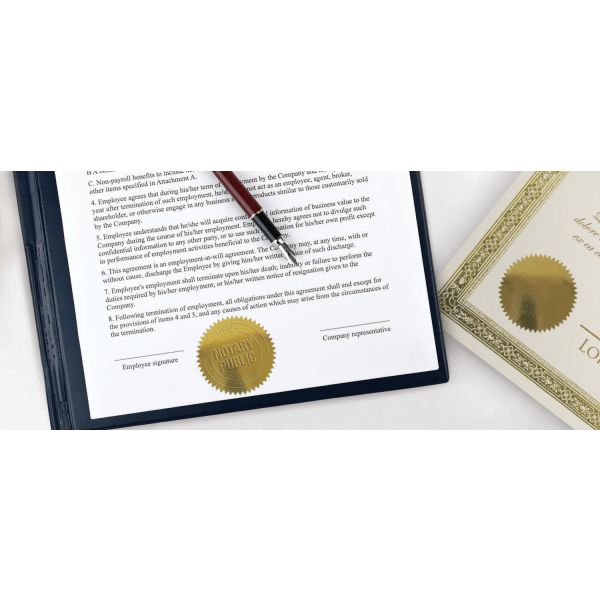 slide 2 of 2, Office Depot Brand Permanent Self-Adhesive Notarial Seals, 2'' Diameter, Pack Of 44, 44 ct