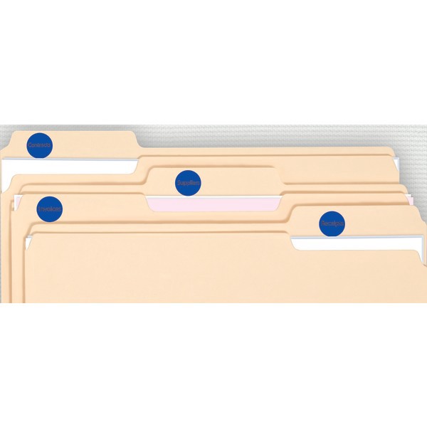 slide 2 of 2, Office Depot Brand Removable Round Color-Coding Labels, Od98790, 3/4'' Diameter, Dark Blue, Pack Of 1,008, 1 ct