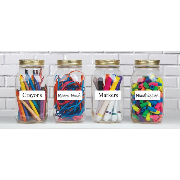 slide 2 of 2, Office Depot Brand Print-Or-Write Permanent Inkjet/Laser Rectangular Labels, Od98798, 1'' X 2 5/8'', White, Pack Of 200, 200 ct