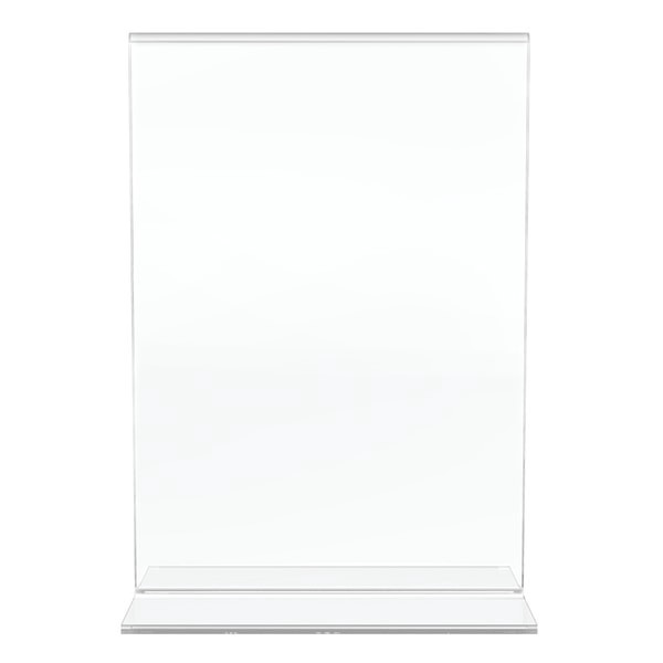 slide 2 of 8, Office Depot Brand Stand-Up Sign Holder, Vertical, 7 in x 5 in