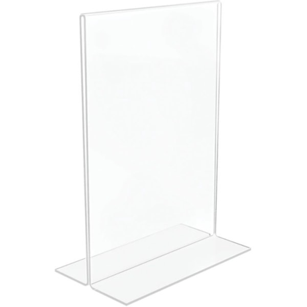 slide 6 of 8, Office Depot Brand Stand-Up Sign Holder, Vertical, 7 in x 5 in
