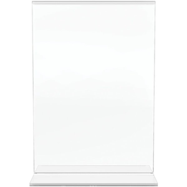 slide 3 of 8, Office Depot Brand Stand-Up Sign Holder, Vertical, 7 in x 5 in