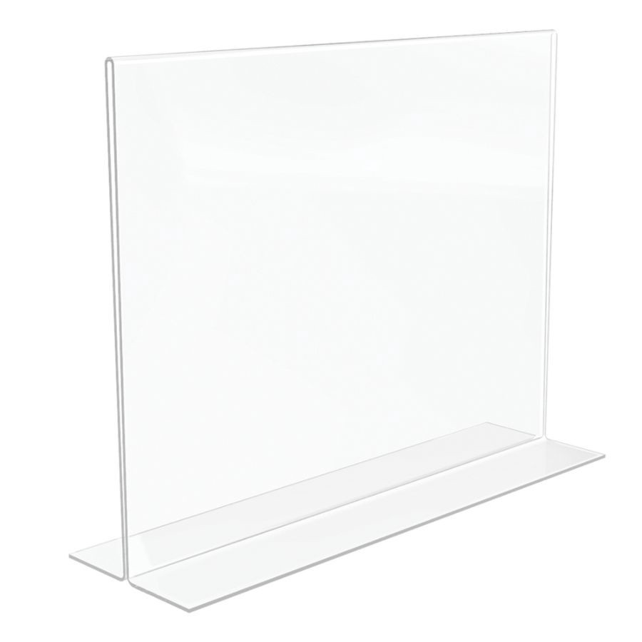 slide 4 of 4, Office Depot Brand Stand-Up Sign Holder, Horizontal, 8 1/2 in x 11 in