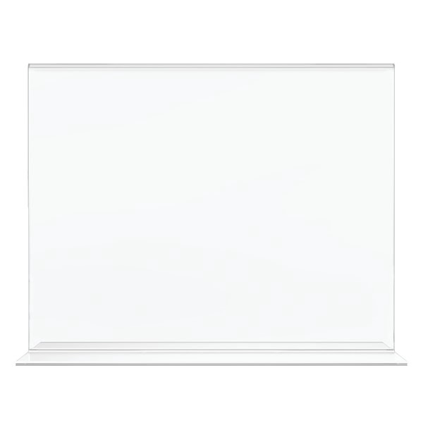 slide 4 of 8, Office Depot Brand Stand-Up Sign Holder, Horizontal, 8 1/2 in x 11 in