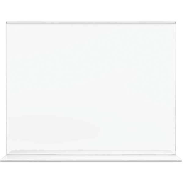 slide 7 of 8, Office Depot Brand Stand-Up Sign Holder, Horizontal, 8 1/2 in x 11 in