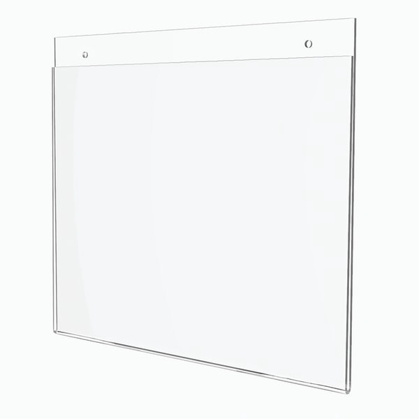 slide 3 of 7, Office Depot Brand Wall Sign Holder, Horizontal, 8 1/2 in x 11 in