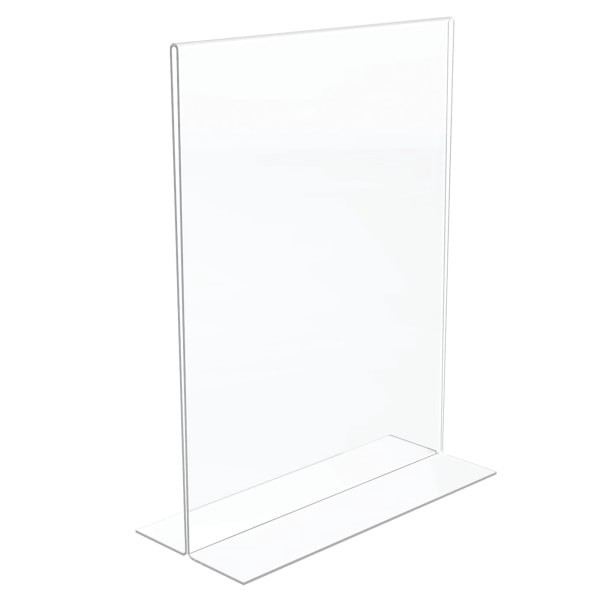 slide 7 of 8, Office Depot Brand Stand-Up Sign Holder, Vertical, 11 in x 8 1/2 in