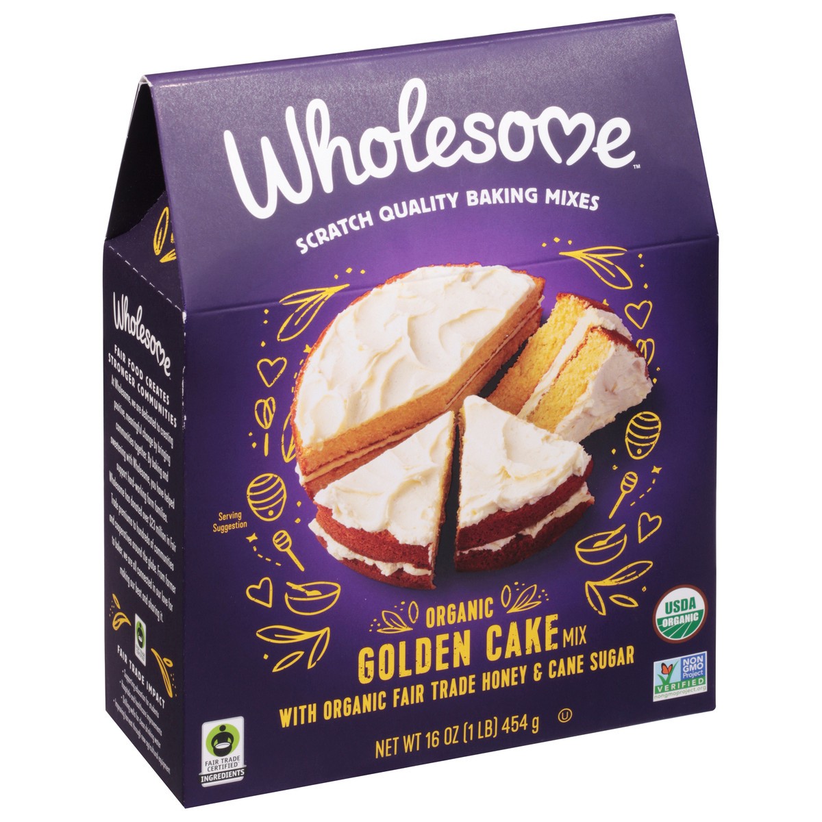 slide 2 of 9, Wholesome Golden Organic Cake Mix 16 oz, 16 oz