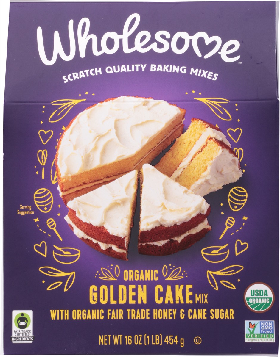 slide 6 of 9, Wholesome Golden Organic Cake Mix 16 oz, 16 oz