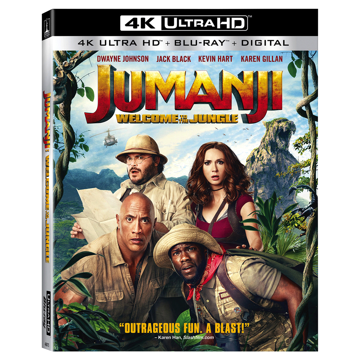 slide 1 of 1, Jumanji: Welcome to the Jungle (4K/UHD + Blu-ray + Digital), 1 ct