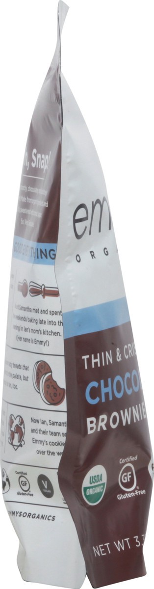 slide 7 of 9, Emmy's Organics Emmy's Organic*s Chocolate Chip Brownie Snaps, 3.35 oz, 3.35 oz