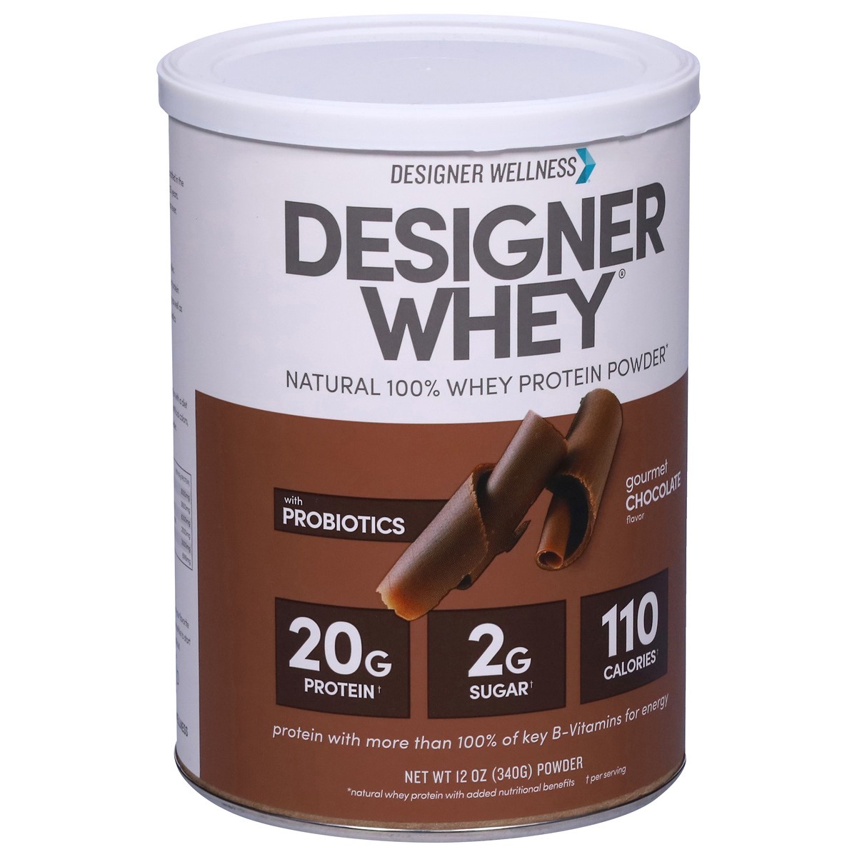 slide 8 of 9, Designer Wellness Designer Whey Gourmet Chocolate Protein Powder - 12 oz, 12 oz