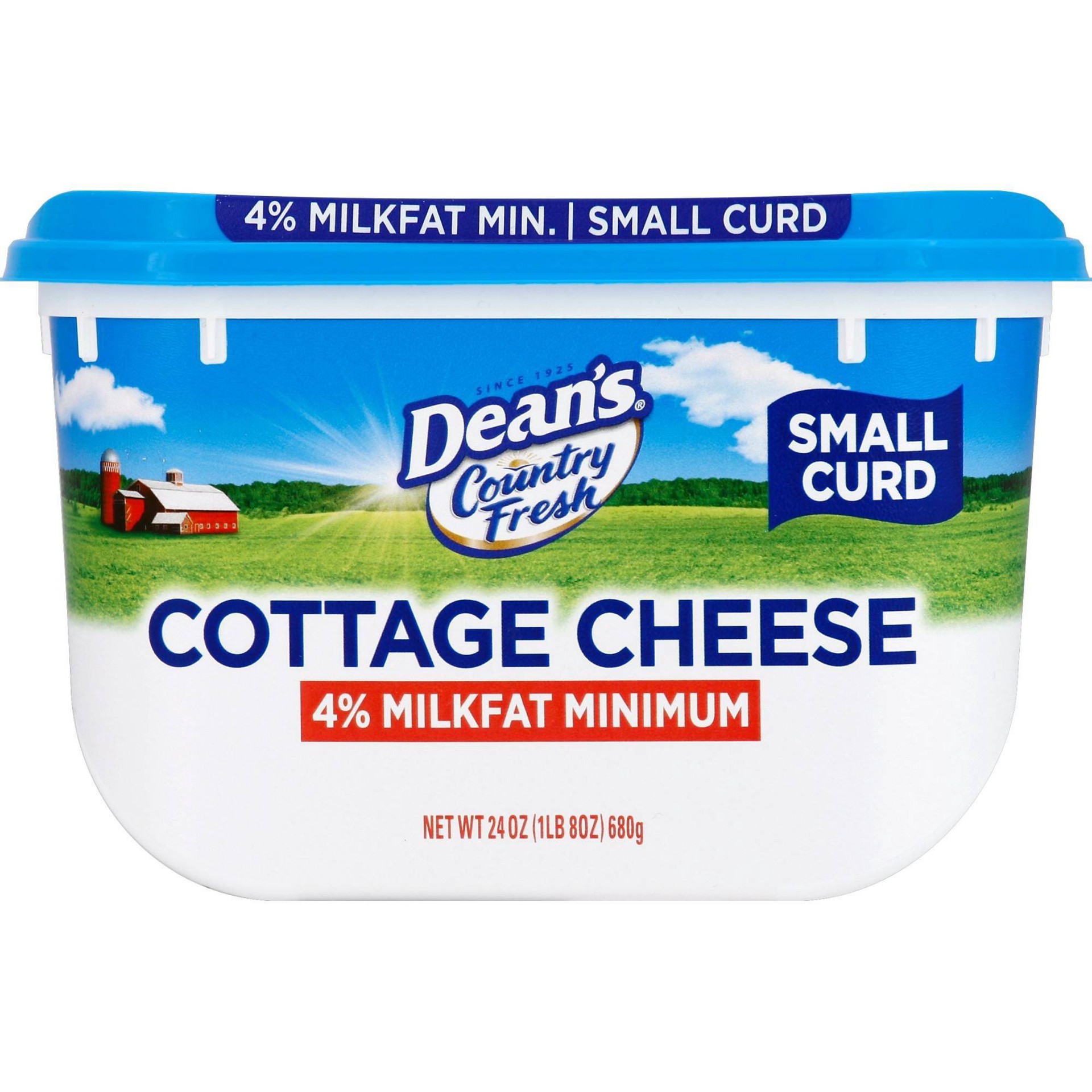 slide 1 of 1, Dean's Country Fresh Cottage Cheese 4% Milkfat Small Curd, 24 oz
