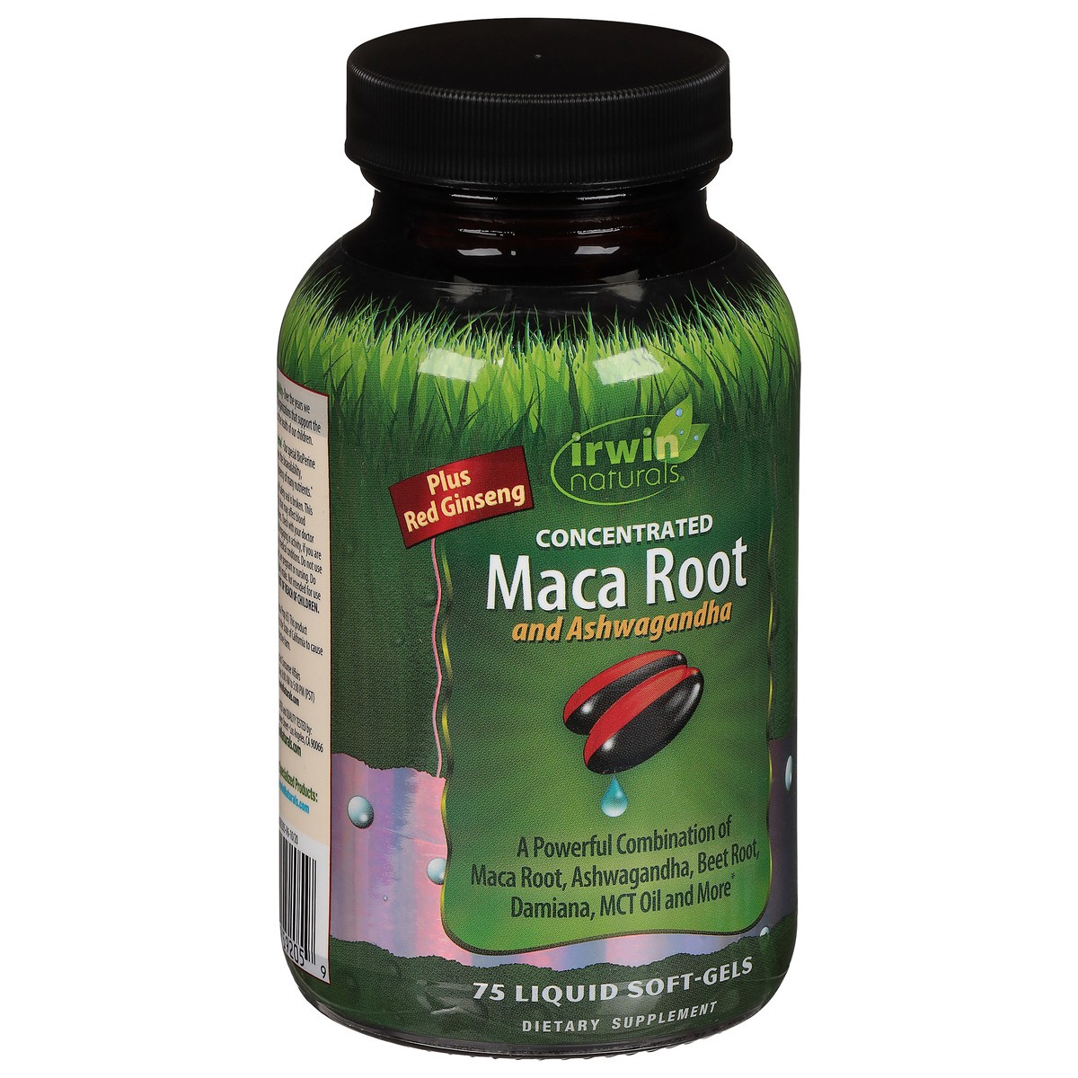 slide 3 of 12, Irwin Naturals Concentrated Maca Root and Ashwagandha 75 Soft-Gels, 75 ct