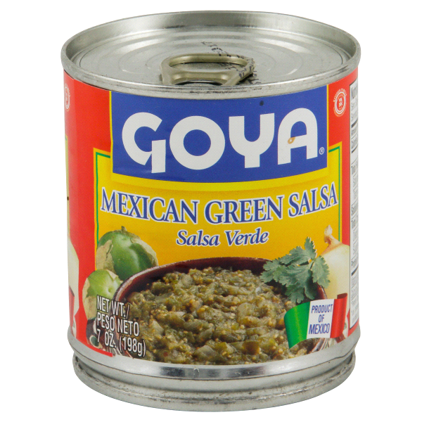 slide 1 of 1, Goya Mexican Green Salsa, 7 oz