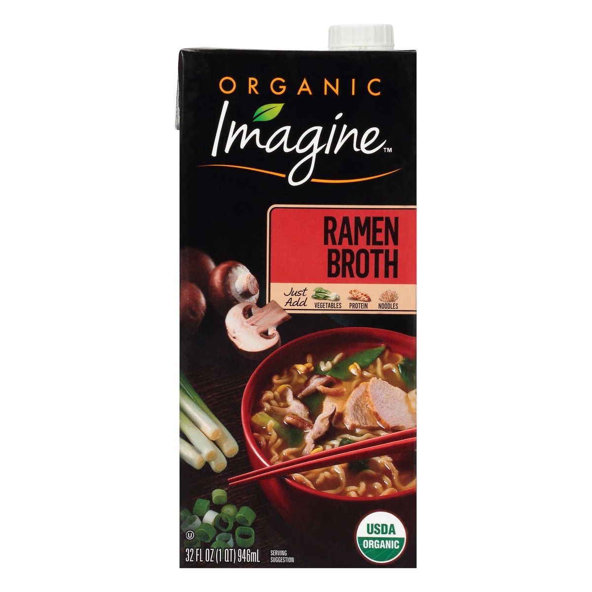 slide 1 of 3, Imagine Foods Ramen Broth, 32 fl oz