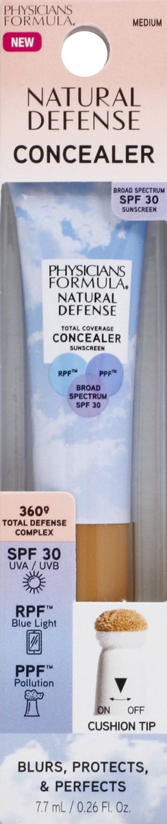 slide 8 of 12, Physicians Formula Natural Defense Total Coverage Concealer SPF 30, 0.28 oz