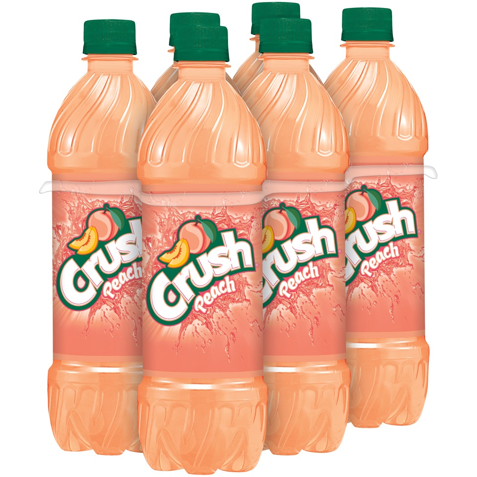 slide 2 of 4, Crush Peach Soda, 6 ct; 16.9 fl oz